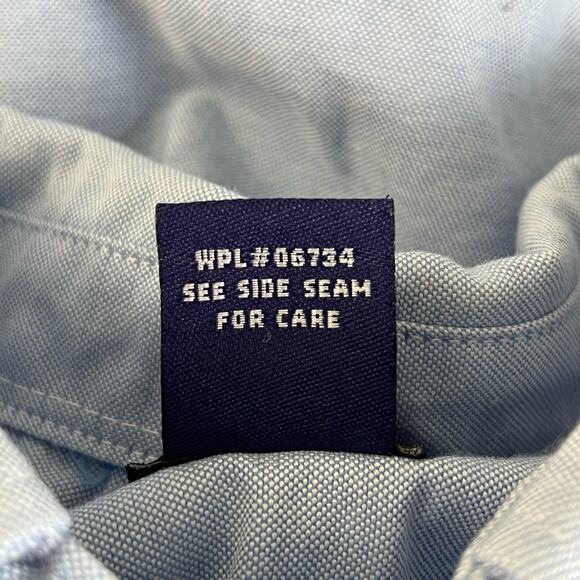 Arrow Boys Blue Long Sleeve Collared Button Up Dress School Uniform Shirt 14 - Picture 4 of 7